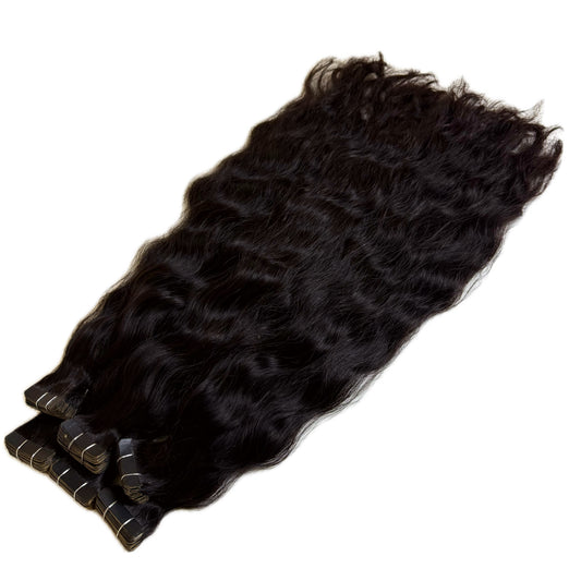 Tape Ins natural wavy #1B